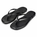 Infradito 38/39 nere in materiale sintetico - suola piatta stile minimalista