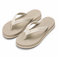 Infradito 40/41 beige avorio con tomaia in tessuto e suola sintetica - stile casual